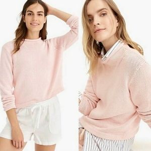 J.Crew blush pink mock neck knit sweater